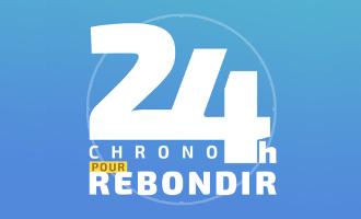 Logo : 24h chrono pour rebondir - 1ère Journée nationale dédiée aux entrepreneurs