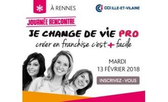 Logo : Je change de vie pro, créer en franchise c'est + facile